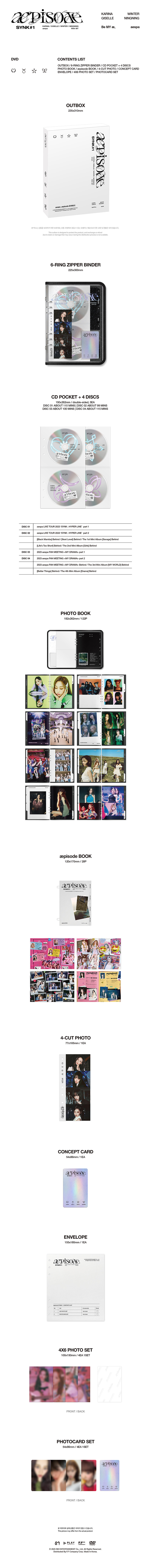 [PRE-ORDER] aespa - æpisode SYNK#1 (4DVD)