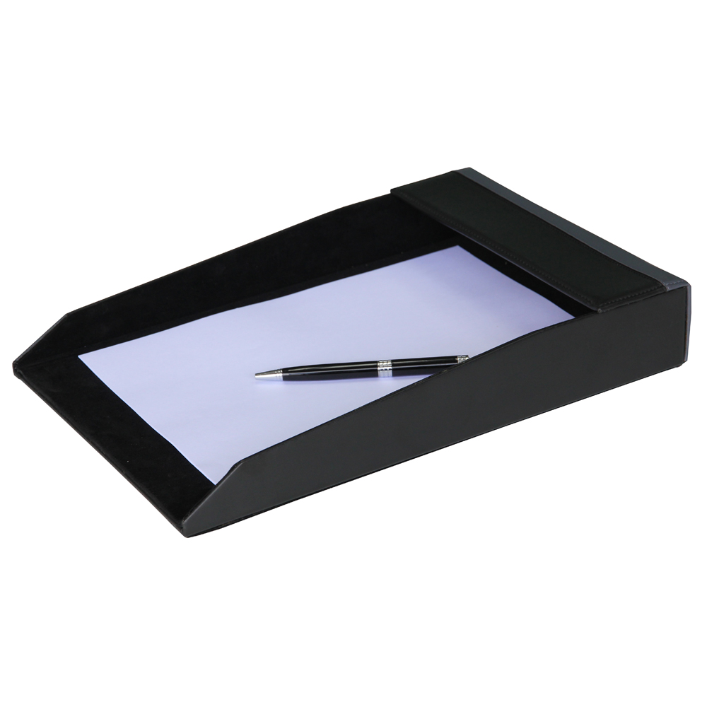 ถาดใส่เอกสารหุ้มหนังเทียม ขนาดA4