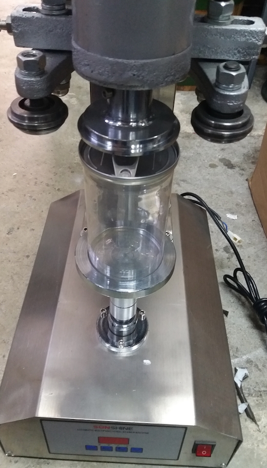 เครืองปิดปากกระป๋อง เครื่องซีลกระป๋อง อลูมิเนียม อัตโนมัต Sunshine