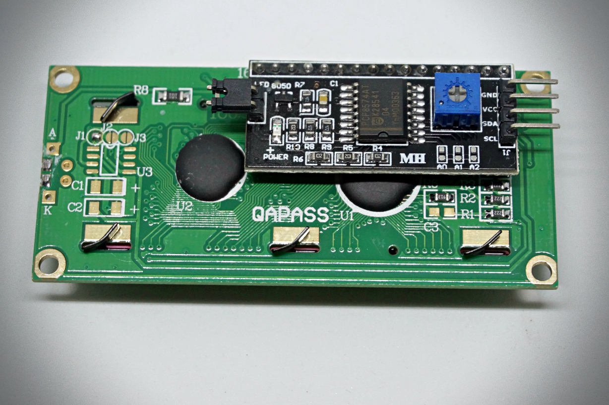 16x2 LCD (Green Screen) พร้อม I2C Interface