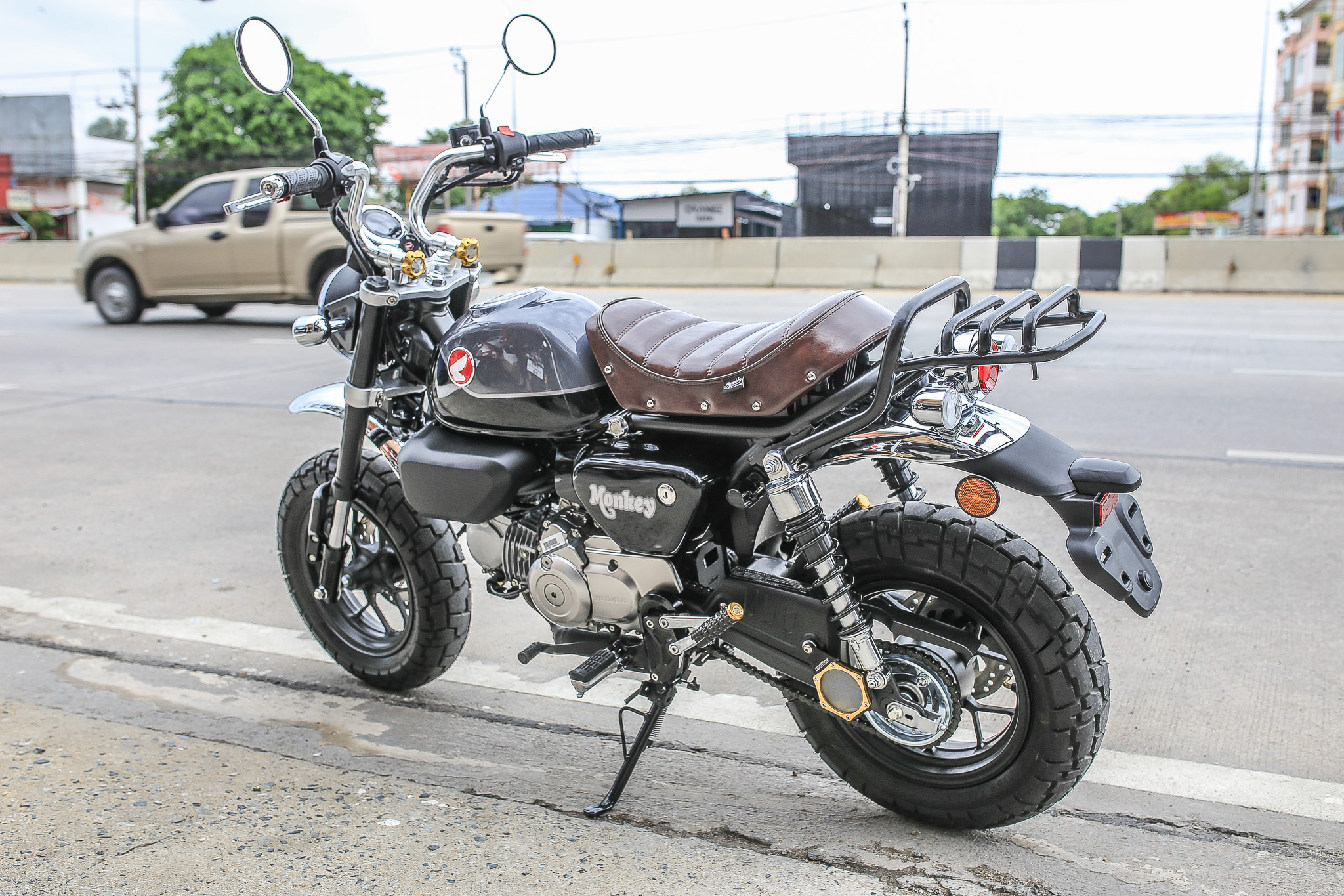 ตะแกรงแร็คหลัง MonQeyking By Motoza Monkey125 สีดำ