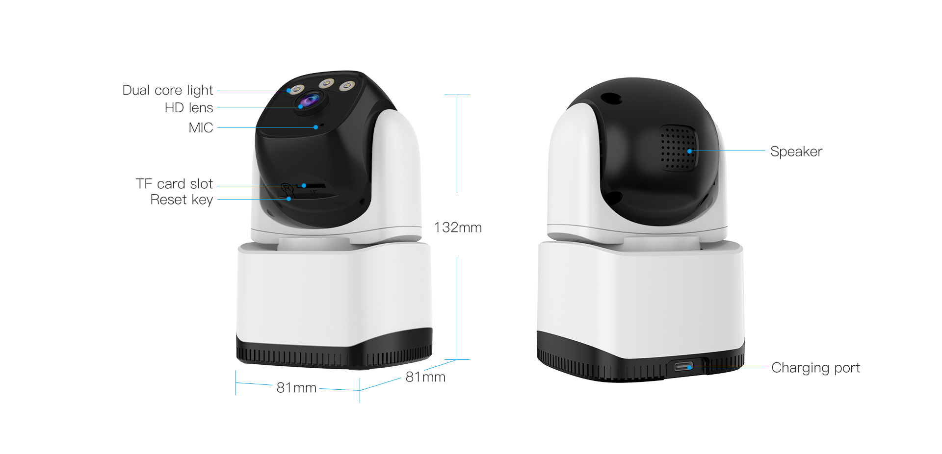 Vstarcam CS995Q กล้องวงจรปิดระบบ IP WIFI 4 MP Full Color มีไมค์และลำโพงในตัว Support DUAL BAND WIFI BY BILLIONAIRE SECURETECH CS995Q