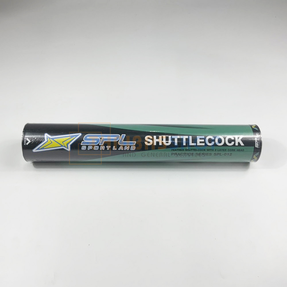 (ของแท้ 100%) ลูกแบดมินตัน SPORTLAND (SPL) ลูกขนไก่ รุ่น SPL-012 ลูกแบด บรรจุ 12 ลูก