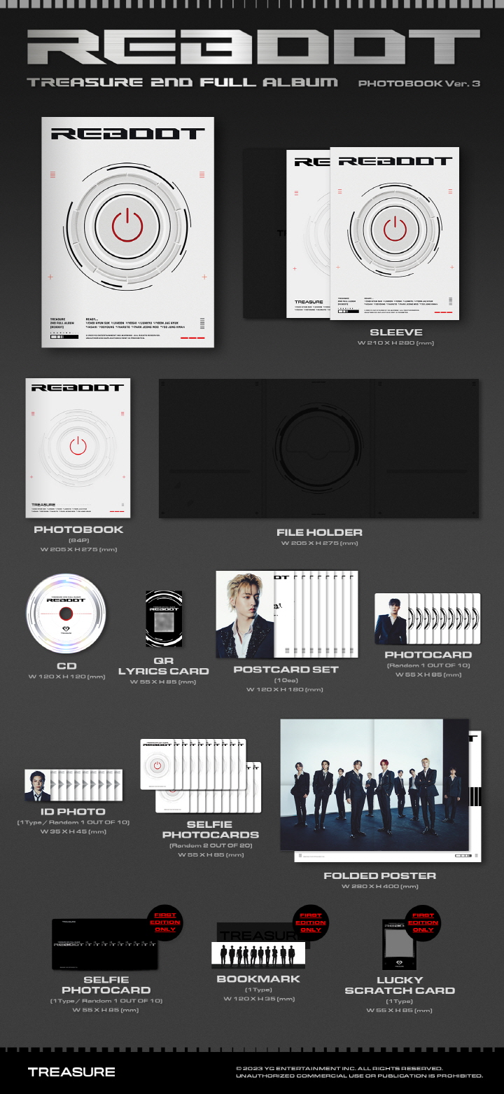 [PRE-ORDER] TREASURE - 2nd Full Album "REBOOT" (Photobook ver.)
