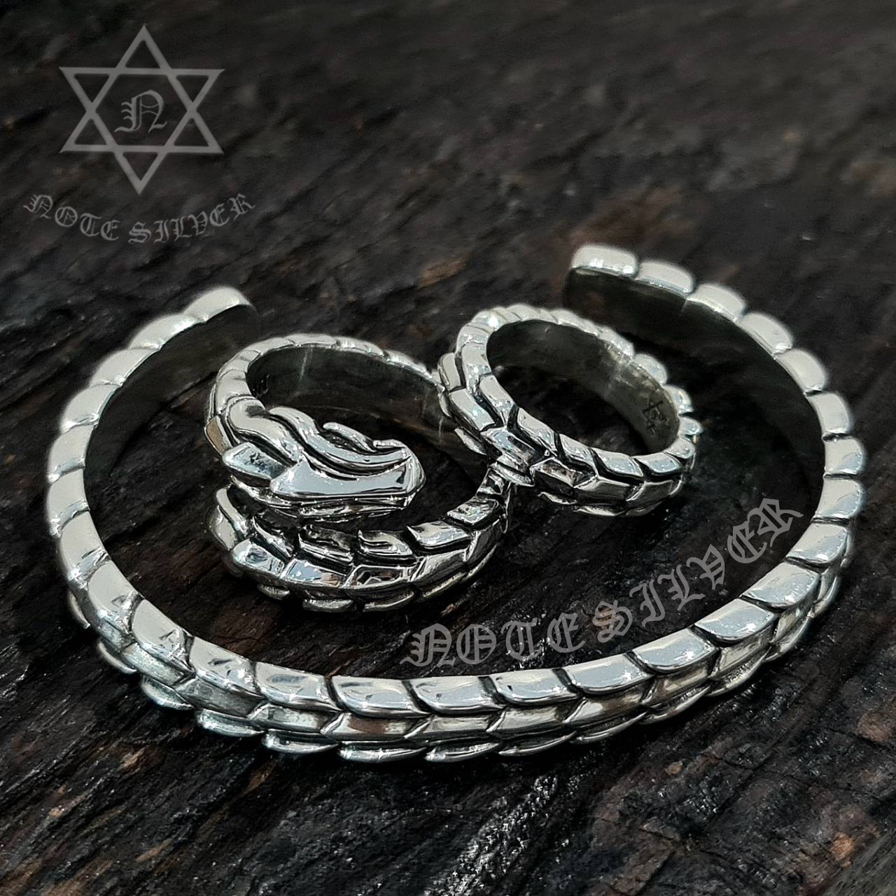 เครื่องประดับชุด มังกร Set Lucky Dragon Sterling Silver 925 NSSV3152