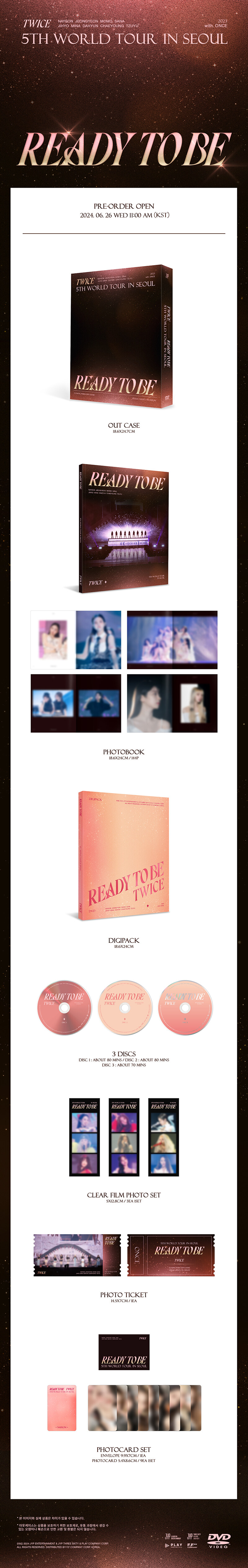 [PRE-ORDER] TWICE - 5th WORLD TOUR "READY TO BE" IN SEOUL (3BLU-RAY)