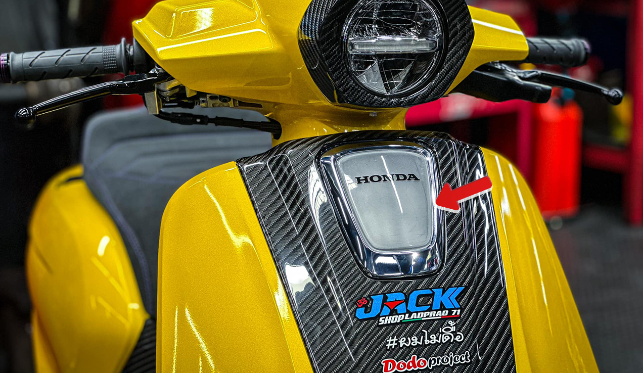 ฝาครอบหน้าแต่งสีใส H2C Giorno+