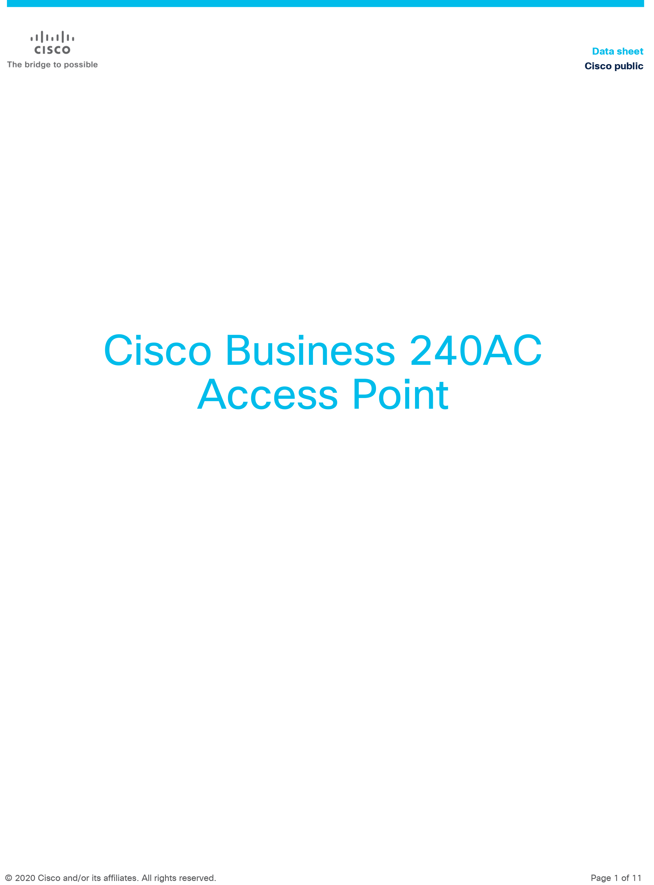 CISCO CBW240AC-S Business 240AC 802.11ac 4x4 Wave 2 Access Point Ceiling Mount BY BILLIONAIRE SECURETECH CBW240AC-S