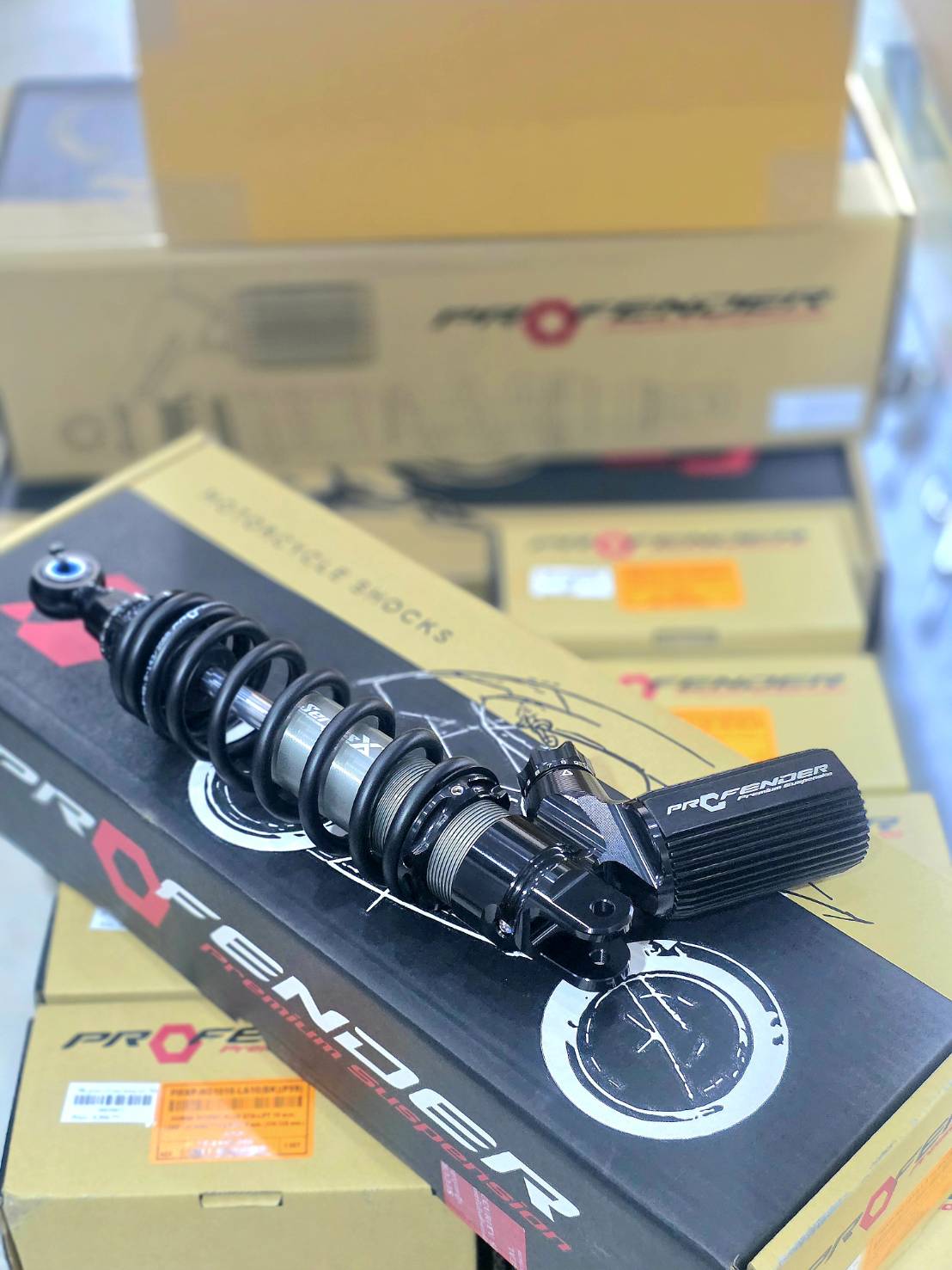 โช๊คหลัง Profender x series Xplusล่าสุด2025 GIORNO+ 320MM 300MM ราคา8900