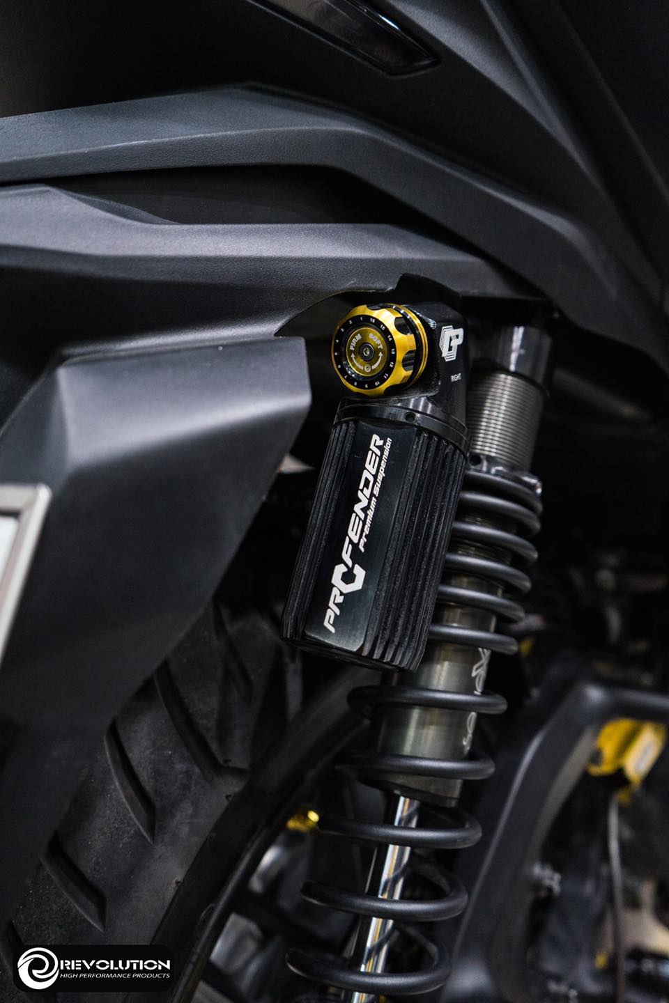 หมุดปรับคอมเพชชั่นโช๊คหลัง pro fender ex series ทุกรุ่น Revolution 2โทน มี6สี ราคา950