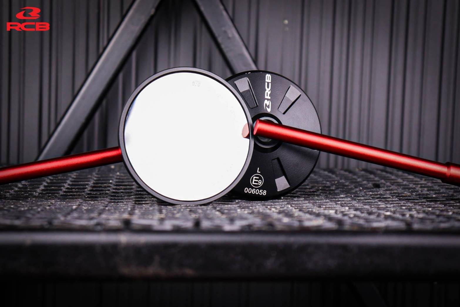 กระจก RCB S6 side mirror มี 4 สี ดำ,แดง,น้ำเงิน,เงิน