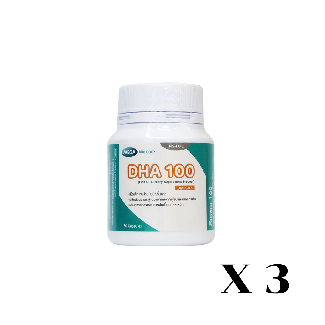 MEGA DHA-100 30S เมก้า ดี เอช เอ ขนาด 30 เม็ด #12472