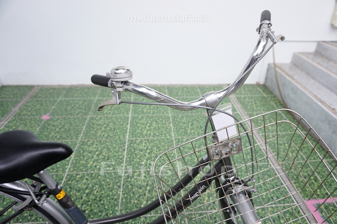 จักรยานแม่บ้านญี่ปุ่น - ล้อ 27 นิ้ว - ไม่มีเกียร์ - ไฟหน้าอัตโนมัติ - Marukin - สีเทา [จักรยานมือสอง]