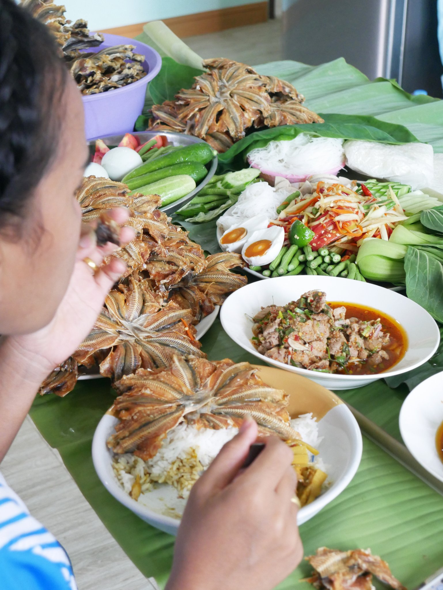 ปลาหัวโม่งตากแห้ง แพค 10วง(ปลีก)