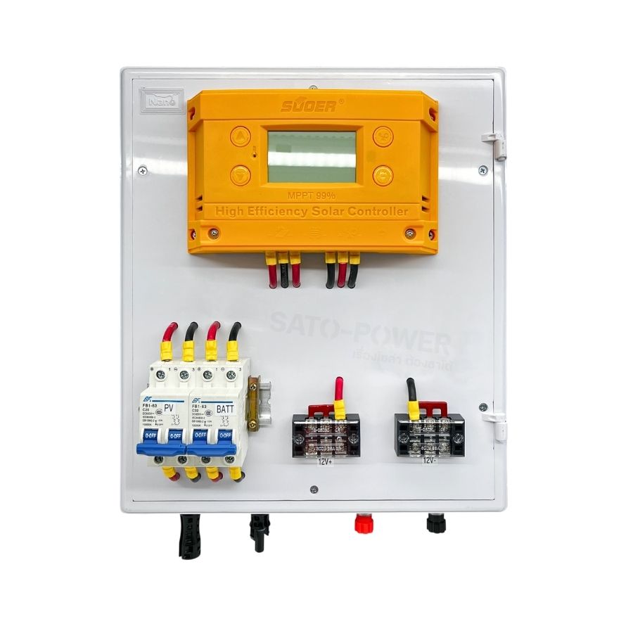 ชุดบอร์ดชาร์จแผงลอย Off-grid มีเบรกเกอร์ ST-H1210 | ST-H1220 | ST-H1230 ชุดต่อแผงโซล่าเซลล์