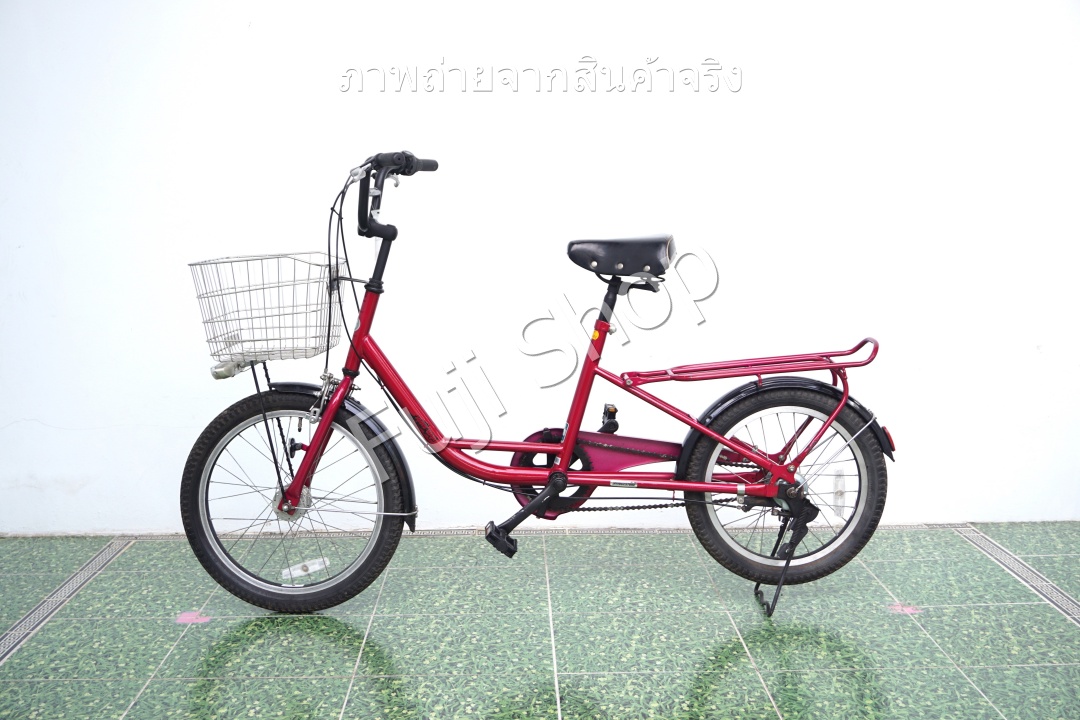 จักรยานแม่บ้านญี่ปุ่น - ล้อ 20 นิ้ว - มีเกียร์ - Bridgestone Josie WGN - สีแดง [จักรยานมือสอง]