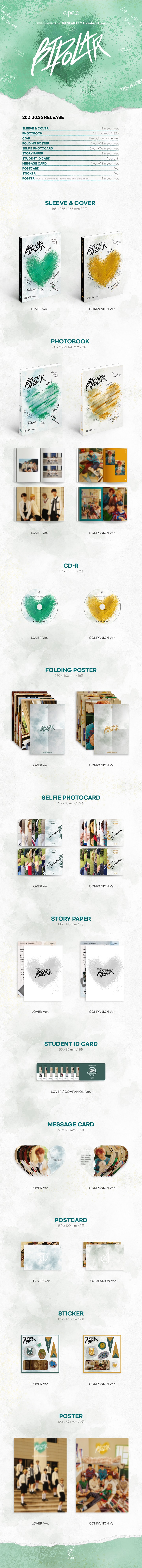 [PRE-ORDER] EPEX - 2nd EP Album "BIPOLAR Pt.2 Prelude of Love"