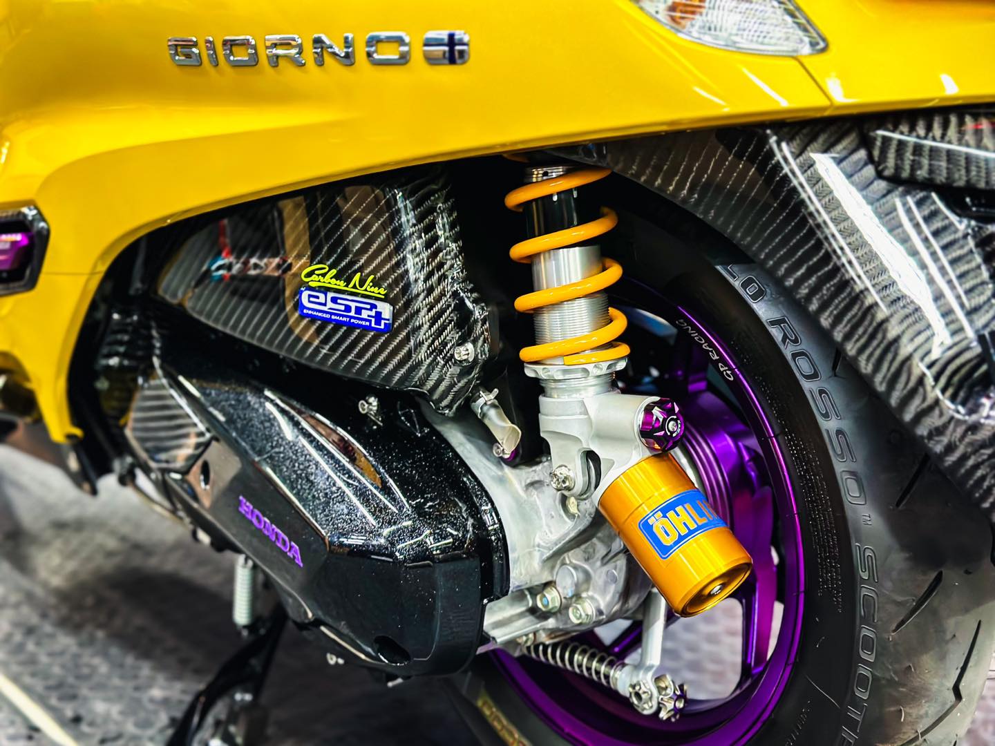 โช๊คหลัง OHLINS HO349 Rear Shock Honda GIORNO+ 2023-4 - ความสูงเท่าเดิม 320 mm มิลลิเมตร ราคา14000