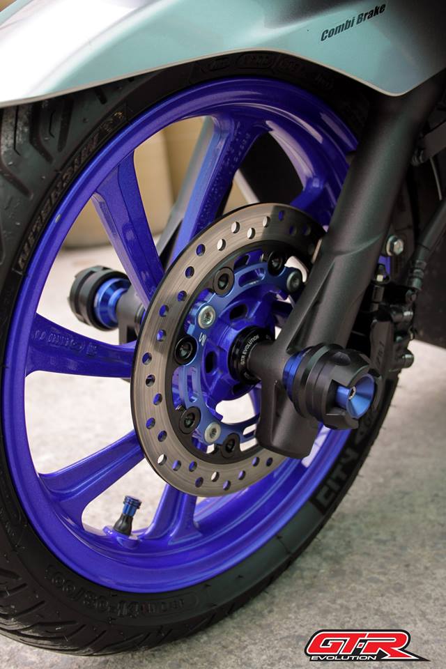 แกนล้อหน้ากันล้ม (สแตนเลส) GTR PCX-150 NEW 2018 (ยาว239มิล) ราคา1250