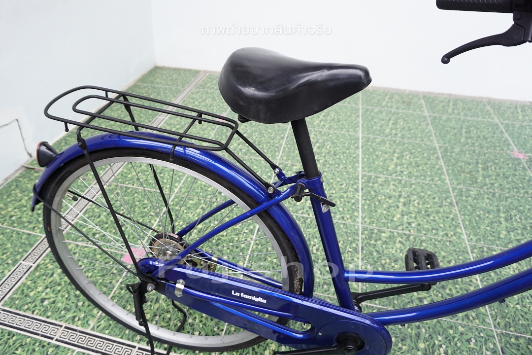 จักรยานแม่บ้านญี่ปุ่น - ล้อ 26 นิ้ว - ไม่มีเกียร์ - สีน้ำเงิน [จักรยานมือสอง]