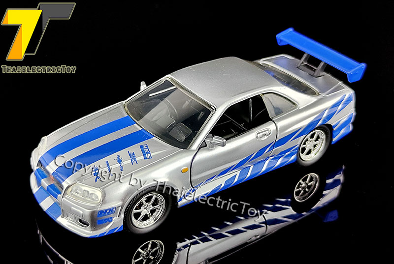 โมเดลรถ Nissan Skyline GT-R (R34) ของไบรอัน โอคอนเนอร์ ขนาด 1:32