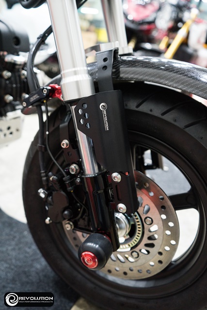 การ์ดโช็คหน้า อลูมิเนียม REVOLUTION ST-125 DAX MONKEY 125 มี5สี เงิน ดำ แดง ทอง น้ำเงิน ราคา1200