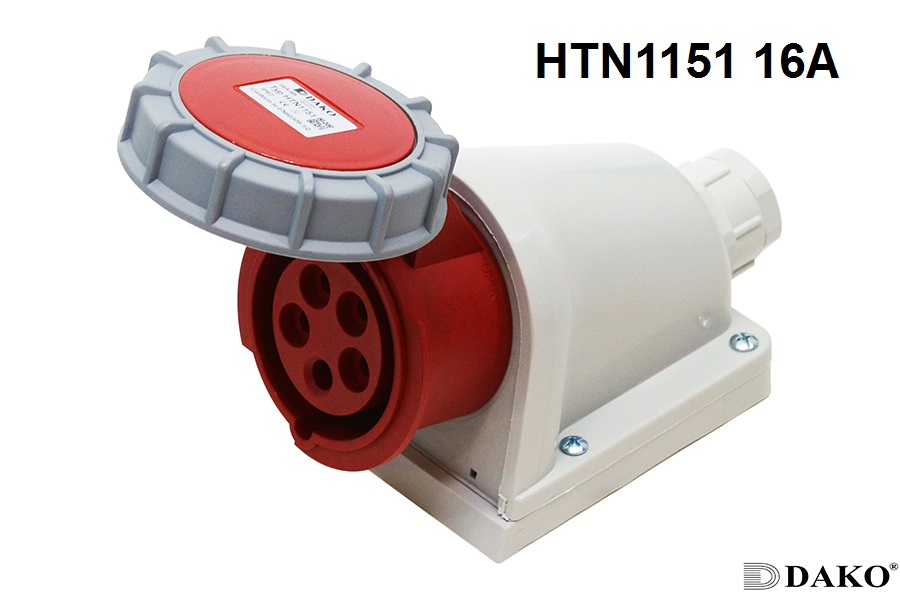 HTN1151 ปลั๊กตัวเมียติดลอย 3P+N+E 16A 400V IP67 6h