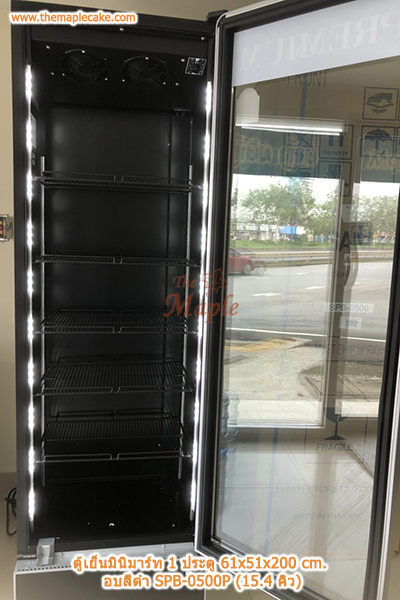 ตู้แช่เครื่องดื่ม 1 ประตู อบสีดำ SANDEN รุ่น SPB-0500P