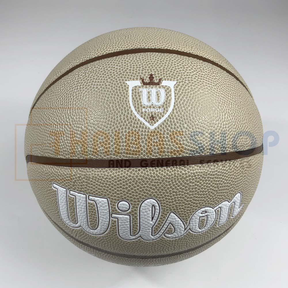 ลูกบาสเกตบอล Wilson NBA Forge Plus รหัส WZ2008801XB7 บาสเกตบอลหนังPU Size 7 (ของแท้ 100%)