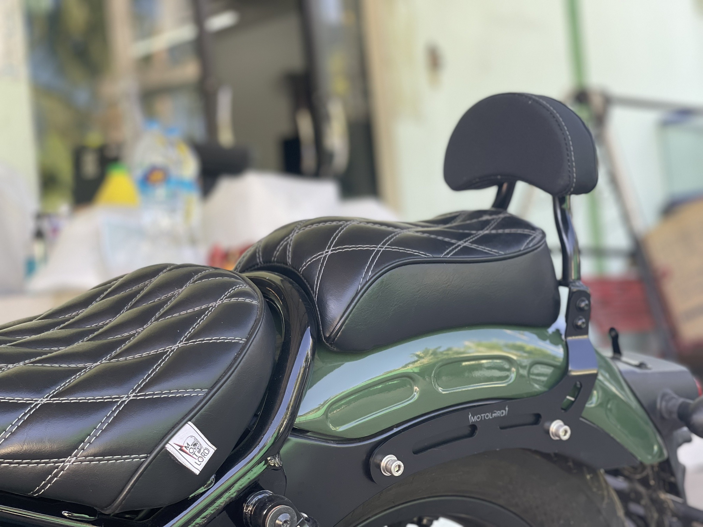 ชุดเบาะพิงหลังกันตก MotolordD #B Honda Rebel300/500