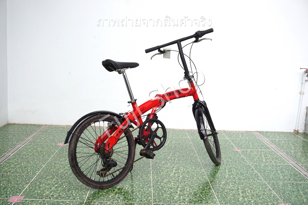 จักรยานพับได้ญี่ปุ่น - ล้อ 20 นิ้ว - มีเกียร์ - อลูมิเนียม - Wachsen - สีแดง [จักรยานมือสอง]