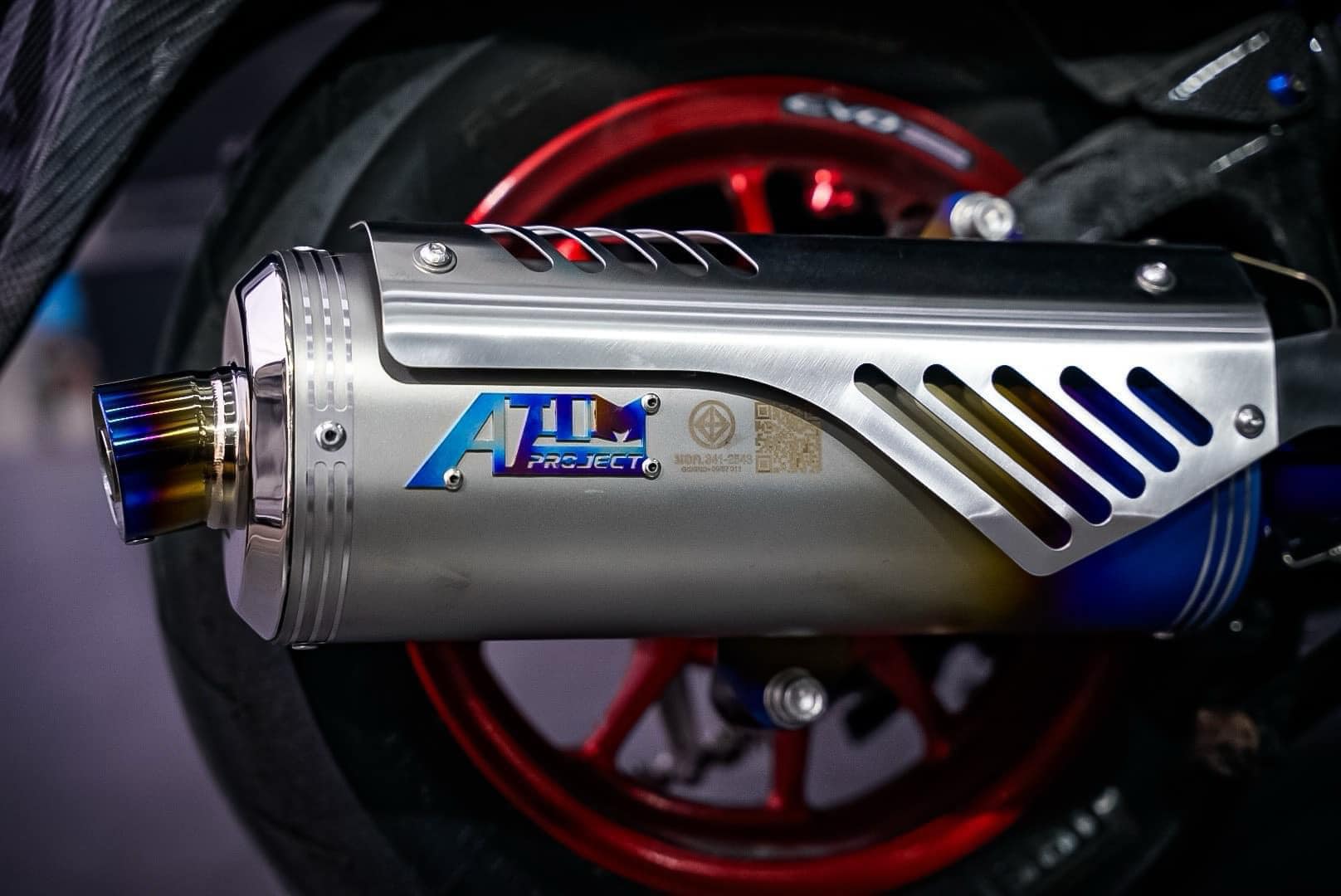 ท่อ Atom project ตรงรุ่น Honda giorno สำหรับรถลูกเดิม มี ม.อ.ก ราคา8500