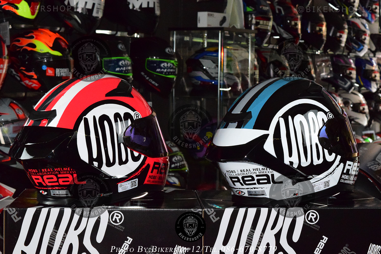 หมวกกันน็อคReal รุ่น FINNIX HOBS สี ดำ