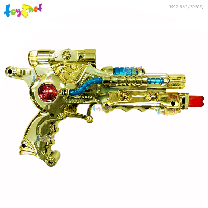 Toyznet Alien Gun 7 Sounds Gold Color No.9097-81C (WB)