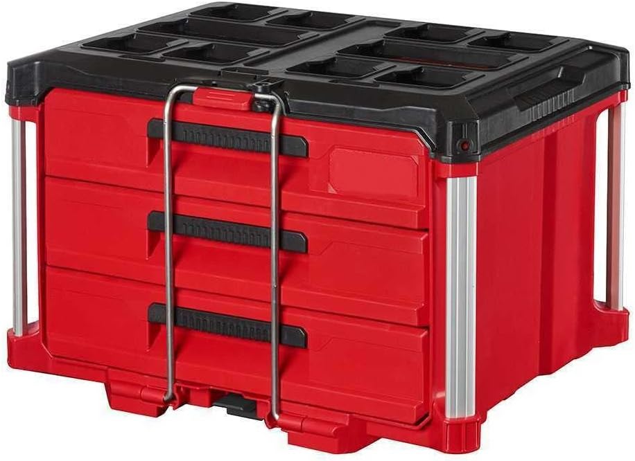 กล่องเครื่องมือลิ้นชัก MILWAUKEE 3 drawer packout 48-22-8443 PACKOUT 3 ลิ้นชัก