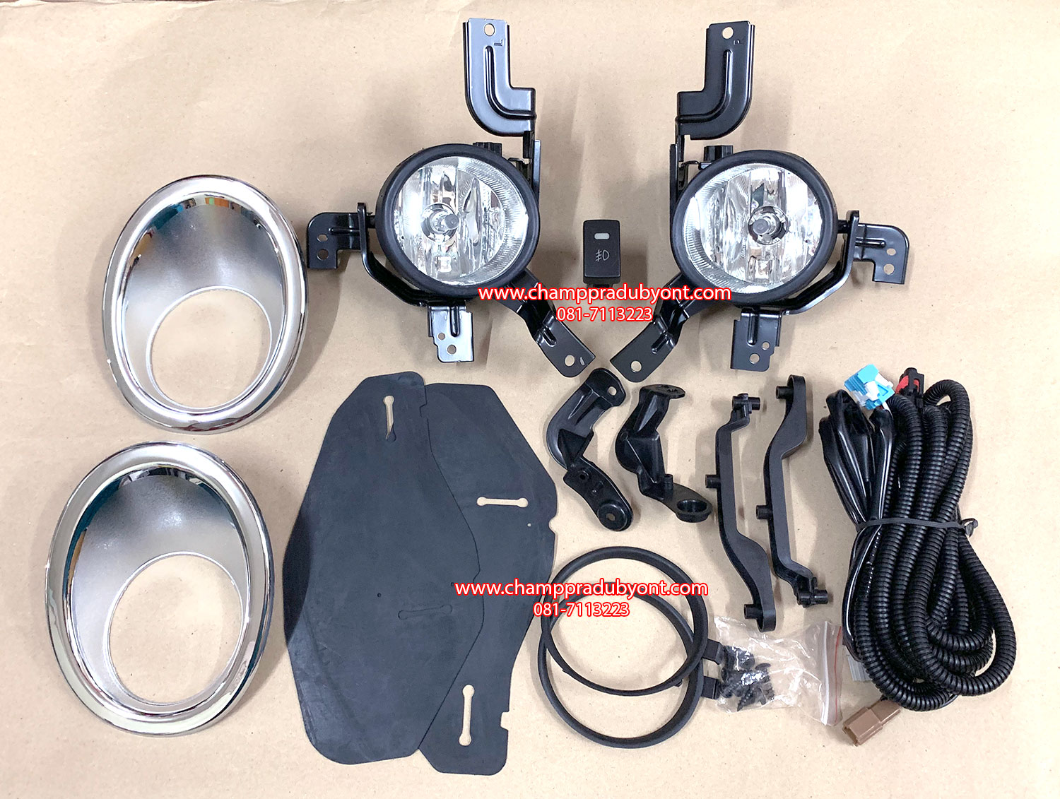 ไฟตัดหมอก สปอร์ตไลท์ HONDA CRV G3 2007-2010 ขอบโครเมี่ยม