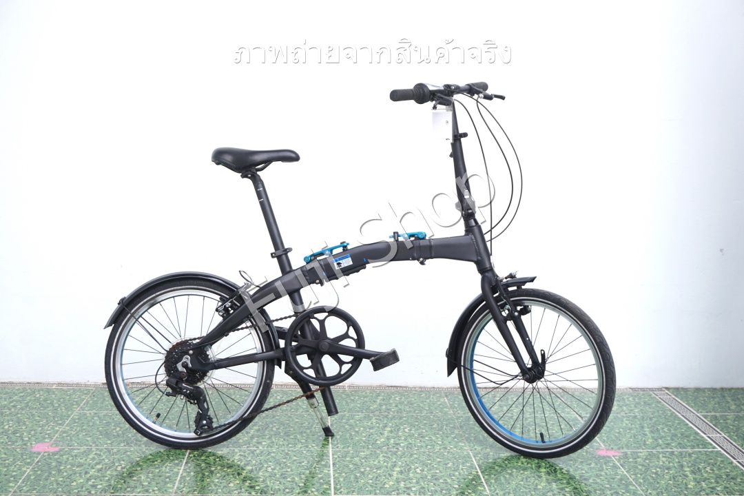 จักรยานพับได้ญี่ปุ่น - ล้อ 20 นิ้ว - มีเกียร์ - อลูมิเนียม - BMW Folding Bike - สีดำ [จักรยานมือสอง]