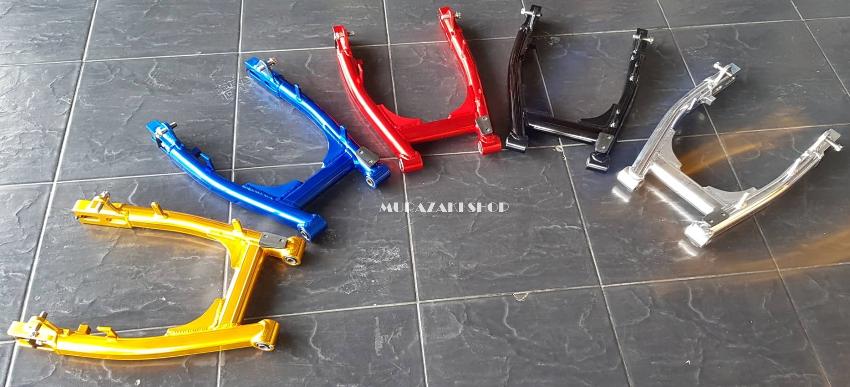 2.สวิงอาร์ม U DOM KARNCHANG - แดง ทอง ดำ น้ำเงิน HONDA MONKEY U DOM KARNCHANG SWING ARM Red, Gold, Black, Blue - ราคา6000