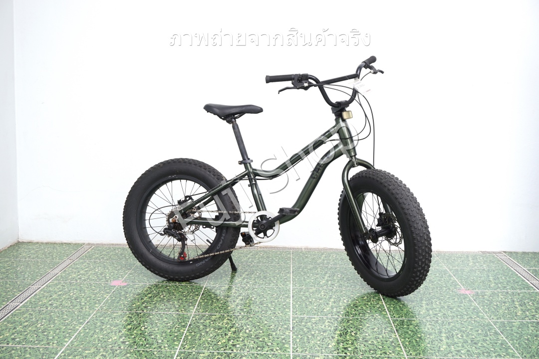 จักรยานญี่ปุ่น - ล้อ 20 นิ้ว - มีเกียร์ - อลูมิเนียม - Calle - สีเขียว [จักรยานมือสอง]