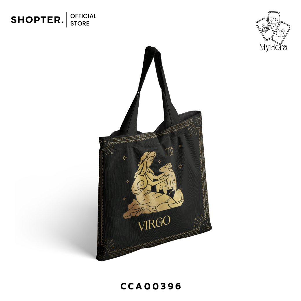 กระเป๋า ลาย Virgo (ราศีกันย์) 👩🏻 The Zodiac Collection 😊 รหัส CCA00396 #MyHora #กระเป๋าผ้า