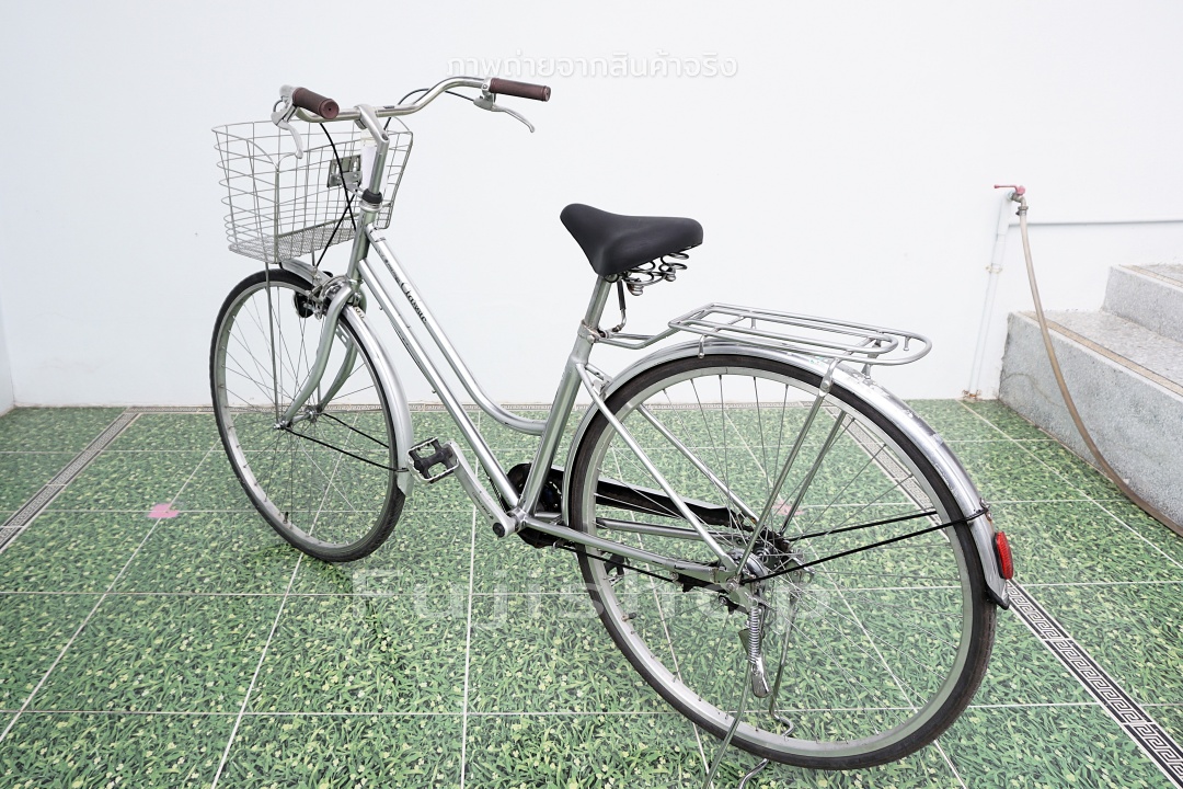 จักรยานแม่บ้านญี่ปุ่น - ล้อ 700x32C - แฮนด์โบราณ - Free Power Classic - สีเงิน [จักรยานมือสอง]