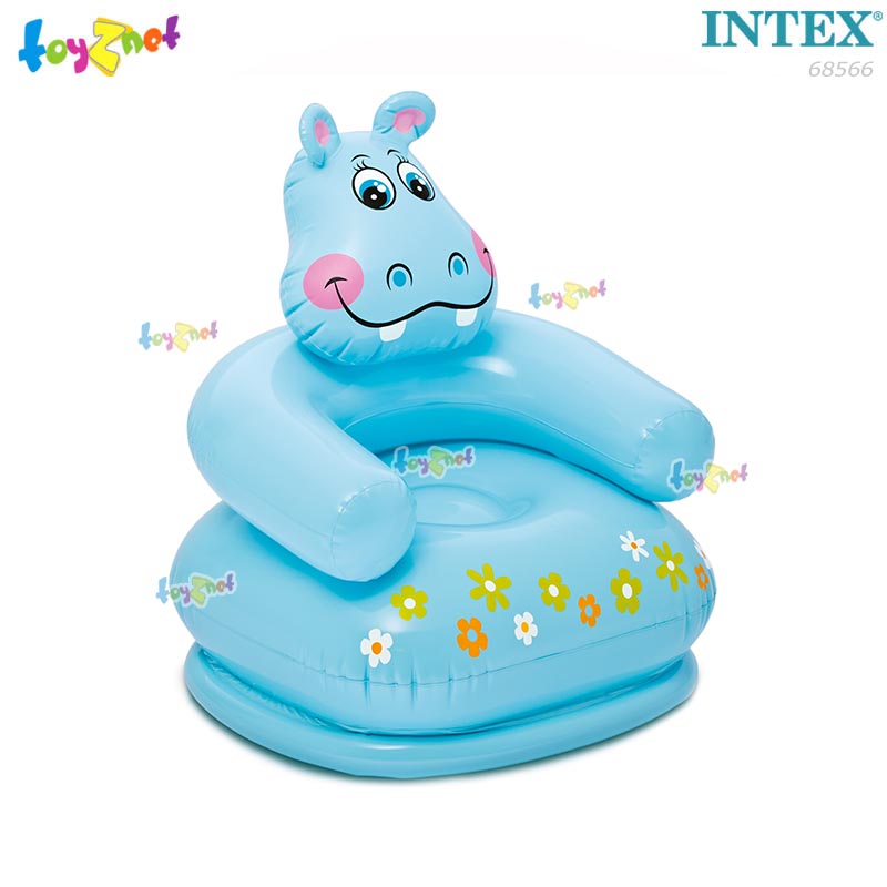 Intex Happy Animal Chair 0.65x0.64x0.74 m. Hippo Blue no.68556