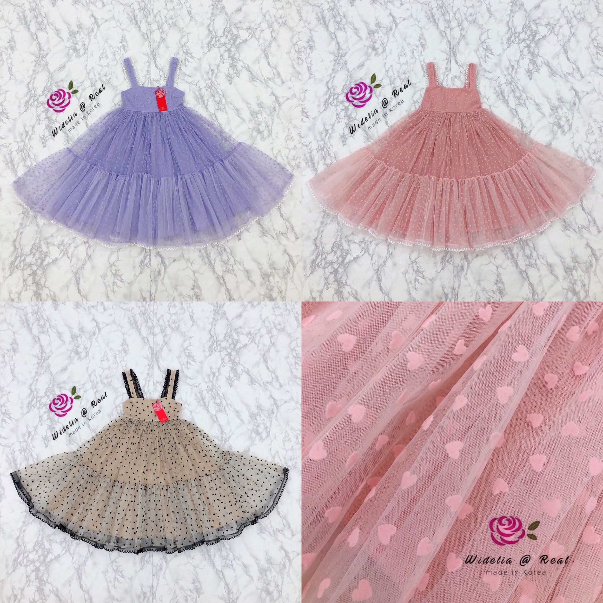 FT Dress เดรสสายเดี่ยวแสนสวย รุ่นนี้ปังไม่ไหวแม่ เนื้อผ้ามุ้งลายหัวใจดูน่ารักมากๆ