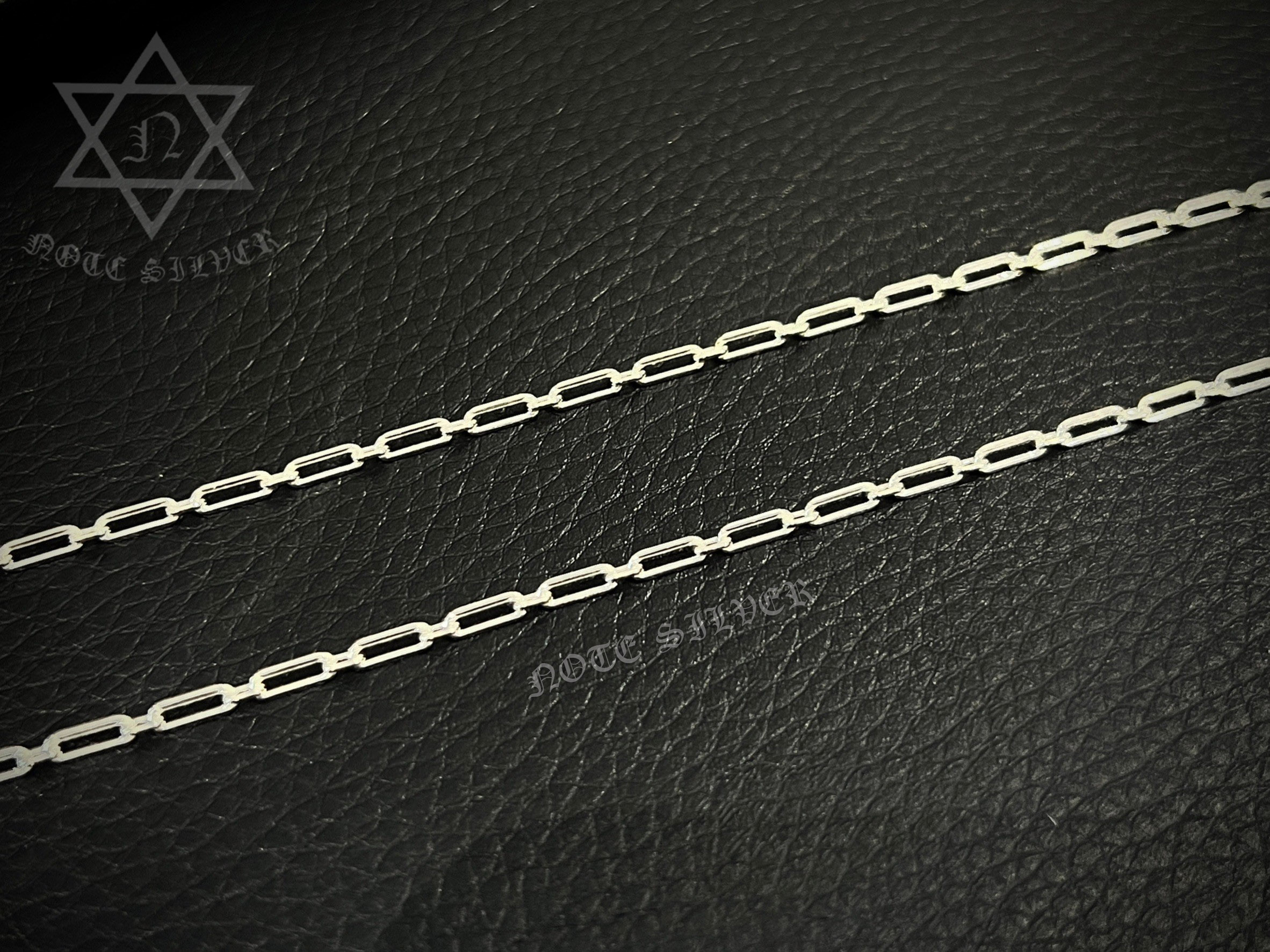 สร้อยคอเงินแท้ลายโซ่ห่างมลขนาดหน้ากว้าง2.2มิล ความยาว24นิ้วSterling Silver 925 NSNL3240