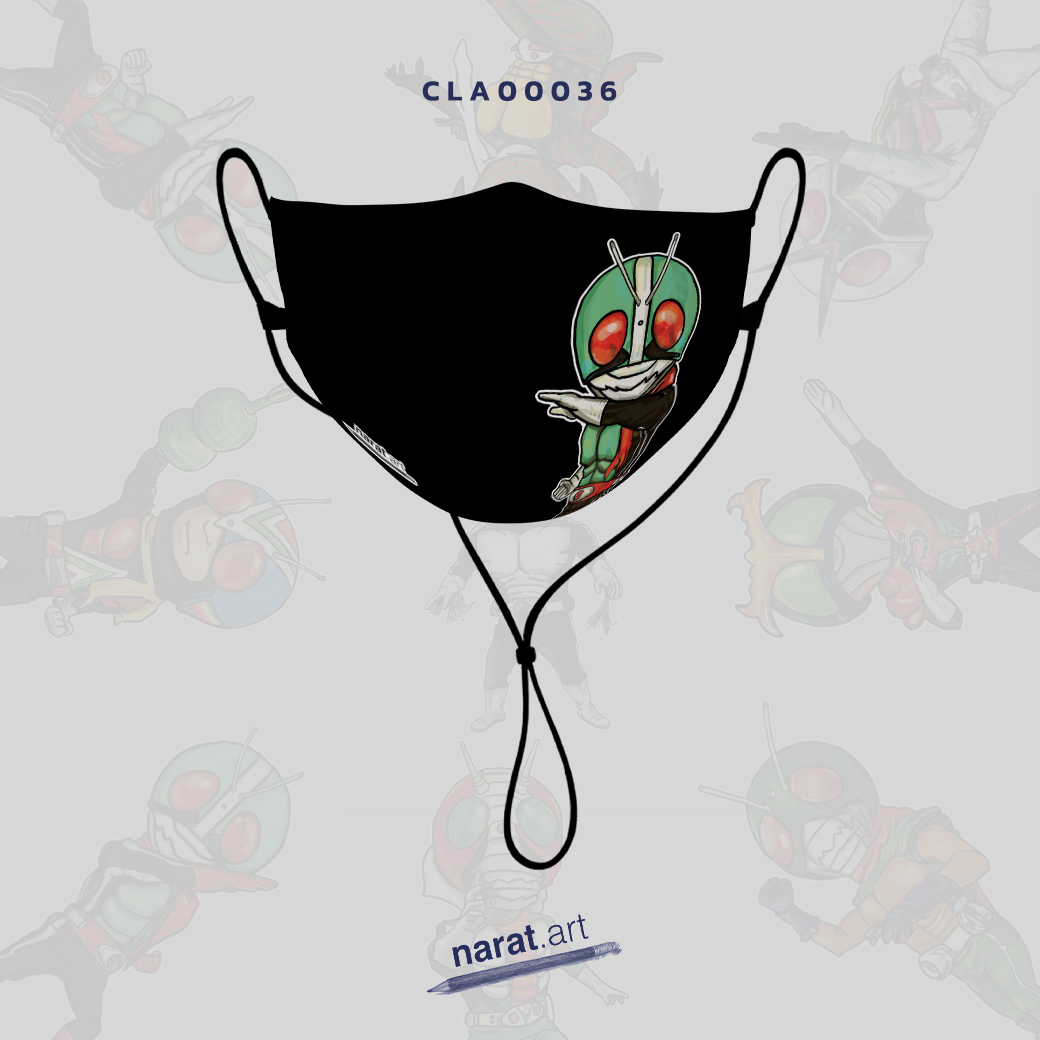 Kamen Rider Ichigo (V1) แมสผ้า หน้ากากผ้าปิดจมูก CLA00036 #naratart #แมสผ้า