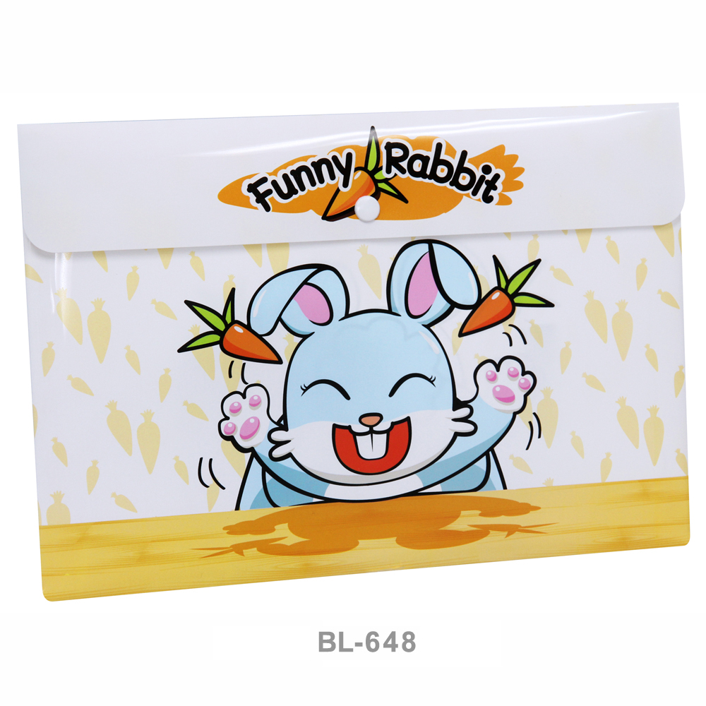 ซองกระดุม A4 แนวนอน ลาย Head To Toe BL-648