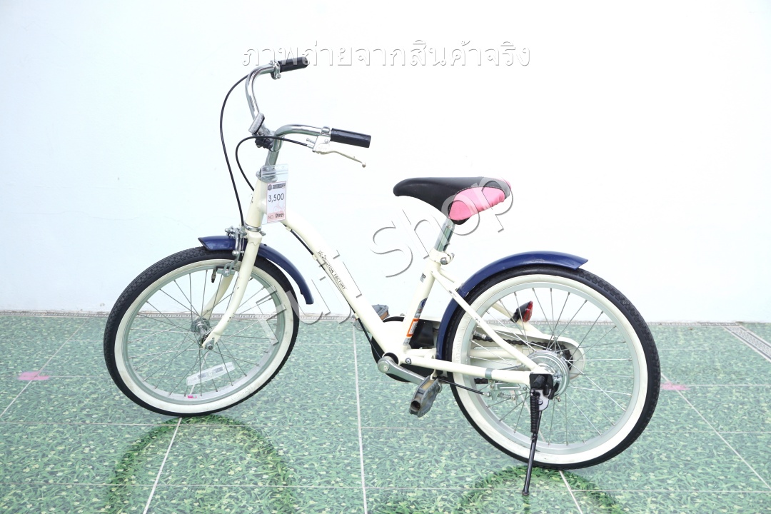 จักรยานเด็กญี่ปุ่น - ล้อ 18 นิ้ว - ไม่มีเกียร์ - สีครีม [จักรยานมือสอง]