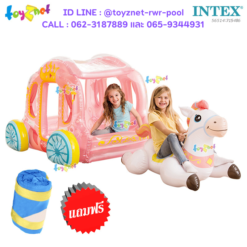 Intex Princess Carriage no.56514 + Princess Pattern Slumber Bag/Comforter no.715486