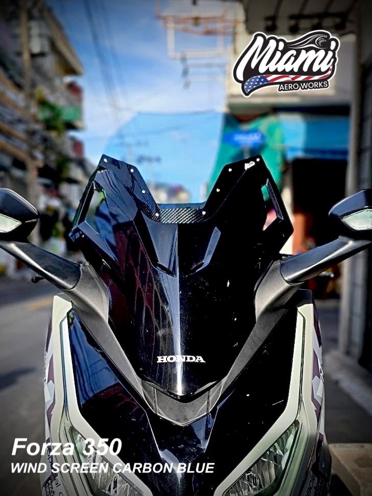 ชิวหน้า MIAMI AEROWORKS 🌊☀️ “WIND SCREEN CARBON BLUE FORZA350 คาร์บอนดีไซน์ ฉีกรูปแบบเดิมๆ กับความสวยงาม ที่ดูมีระดับ ชิวหน้าใส ผนวกรวมเข้ากับ คาร์บอนแท้ YAMAHA XMAX300 ในราคาพิเศษ ช่วงเปิดตัว เพียง “1,990 บาท“ จากราคาปกติ 2,490 บาท