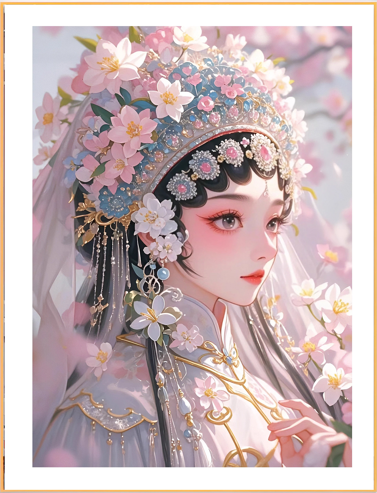 lady-1009 *พร้อมส่ง* ชุดปักครอสติช ลายสาวงามจีน (ปักเต็มผืนผ้า ไม่มีเดินเส้น ผ้า11CTพิมพ์ลาย ปัก 3 เส้นเล็ก) ขนาด 65*85 ซม.ผ้าครอสติช 11CTพิมพ์ลายปักบนผ้า ไหมคอตตอน 40 สี ผังลาย เข็ม